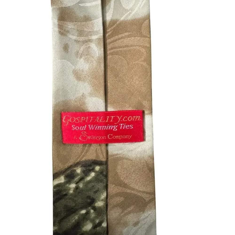 Gospitality Psalm 42:1 Soul Deer Bible Verse Religious Christian Necktie